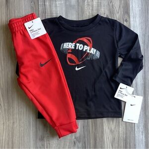 Nike l/s Tee & Jogger Set baby boy size 12 months(NWT) ~PRICE FIRM, NO OFFERS~